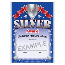 Silver Award Personalised Certificates