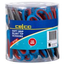 Celco Soft Grip Scissors Tub - 25 pairs