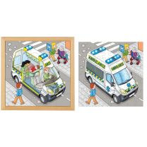 Ambulance Two Layer Wooden Puzzle