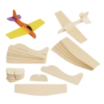 Wooden Model Aeroplanes - Set of 12