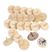 Whirling Wooden Tops - Pack of 24