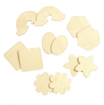 Decorate Your Own Wooden Magnet Shapes - Pack of 12