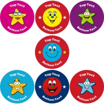 Stars and Smiles Personalised Stickers