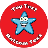 Blue Star Personalised Stickers