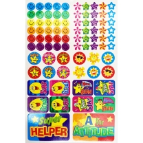 Super Stars and Smiles Sticker Value Pad