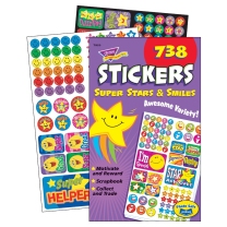 Super Stars and Smiles Sticker Value Pad