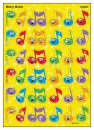 Merry Music Sparkle Stickers