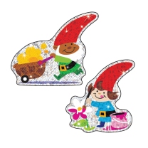 Gnome Sweet Gnome Sparkle Stickers