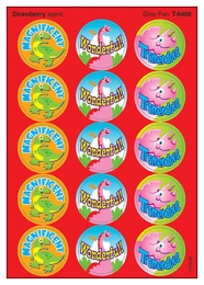 Dino Fun Stinky Stickers (Strawberry)