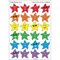 Colourful Star Smiles Stinky Stickers (Fruit Punch)