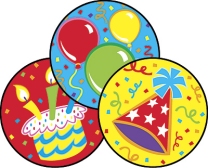 Big Birthday Stinky Stickers (Frosting)