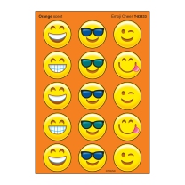 Emoji Cheer Stinky Stickers (Oranges)