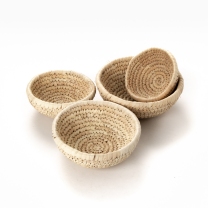 Natural Round Baskets - Set of 4