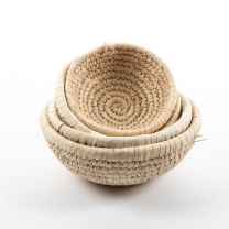 Natural Round Baskets - Set of 4