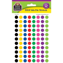 Colourful Circles Spot Stickers Value Pack