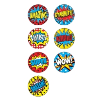 Superhero Spot Stickers