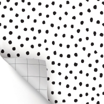 Peel and Stick Decorative Paper - Black Painted Dots 