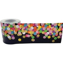 Confetti on Black Trimmer Roll