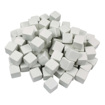 Blank White Dice 1.6cm - Set of 100