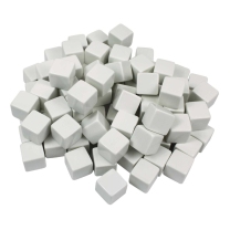 Blank White Dice 1.6cm - Set of 10