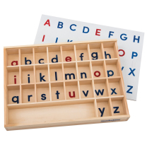 Wooden Alphabet Sorting Tray