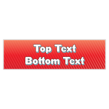 Red Vibe Personalised Banner