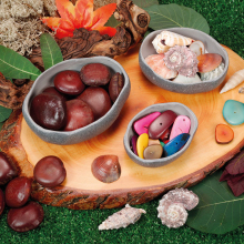 Rustic Stone Bowls - Pack of 3