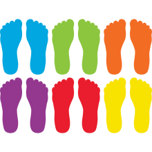 Spot on Carpet Markers - Footprints (17cm)