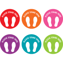 Spot on Carpet Markers - Please Stand Here (17.5cm)