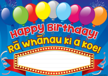 Happy Birthday! Te Reo Certificates