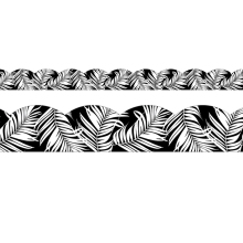 Black with White Leaves Trimmer