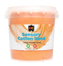 Orange Sensory Cotton Sand - 700gm