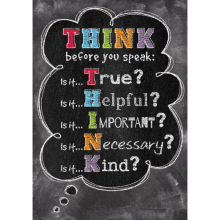 THINK-chalkboard Poster
