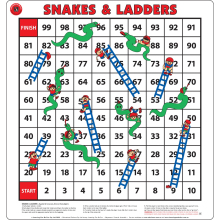 Snakes and Ladders Floor Game
