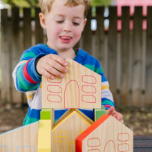 Houses of Colour Wooden Blocks