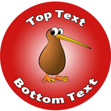 Kiwi Personalised Stickers