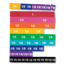 Magnetic Soft Foam Rainbow Fraction Tiles