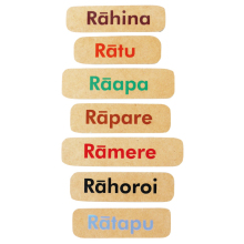 Maori Magnetic - Days of the Week