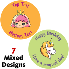 Cosmic Characters Personalised Stickers