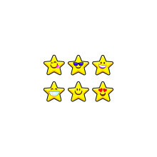 Emoji Stars Spot Stickers