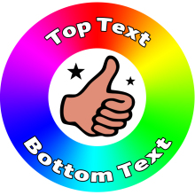 Thumbs Up Personalised Stickers